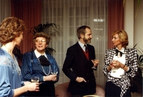 Marga van den Heuvel, Truus Hooft, Herry Padberg en Els Kool