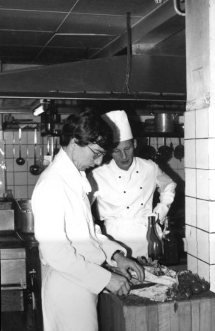 Jan de Wit (Le Restaurant) in de leer bij Chef Adriaan de Jong in 1979